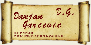 Damjan Garčević vizit kartica
